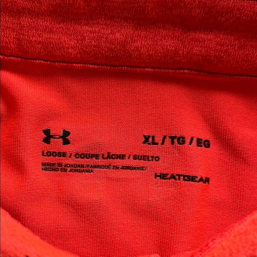 Under Armour Men's Vivid Red Polo Shirt - Picture 3 of 3